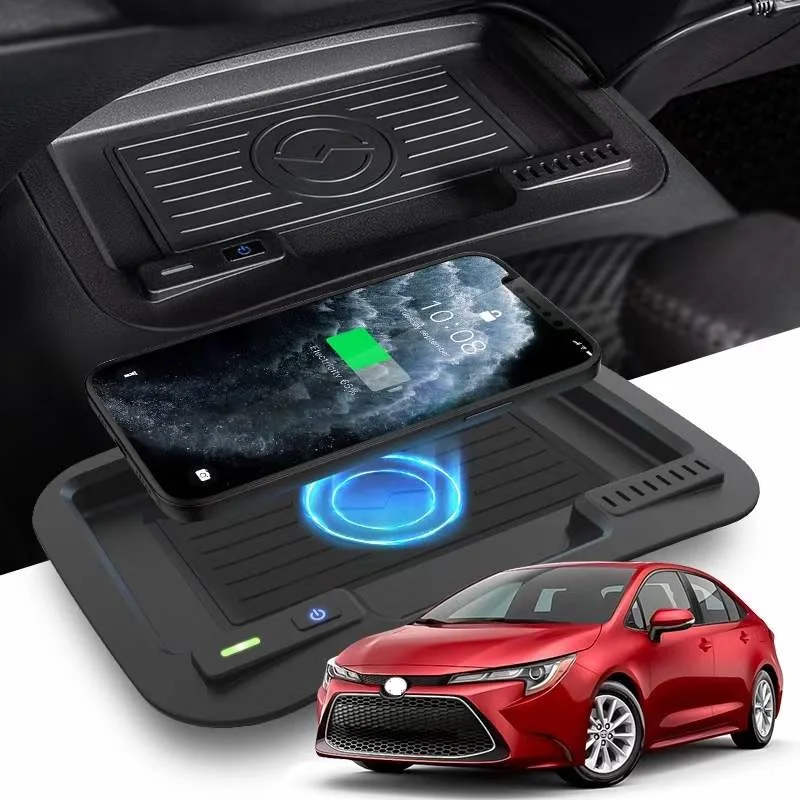 Qi Car Wireless Charger fit for Toyota Corolla 2020-2024 Fast Charging USB Port Wireless Charging Devices