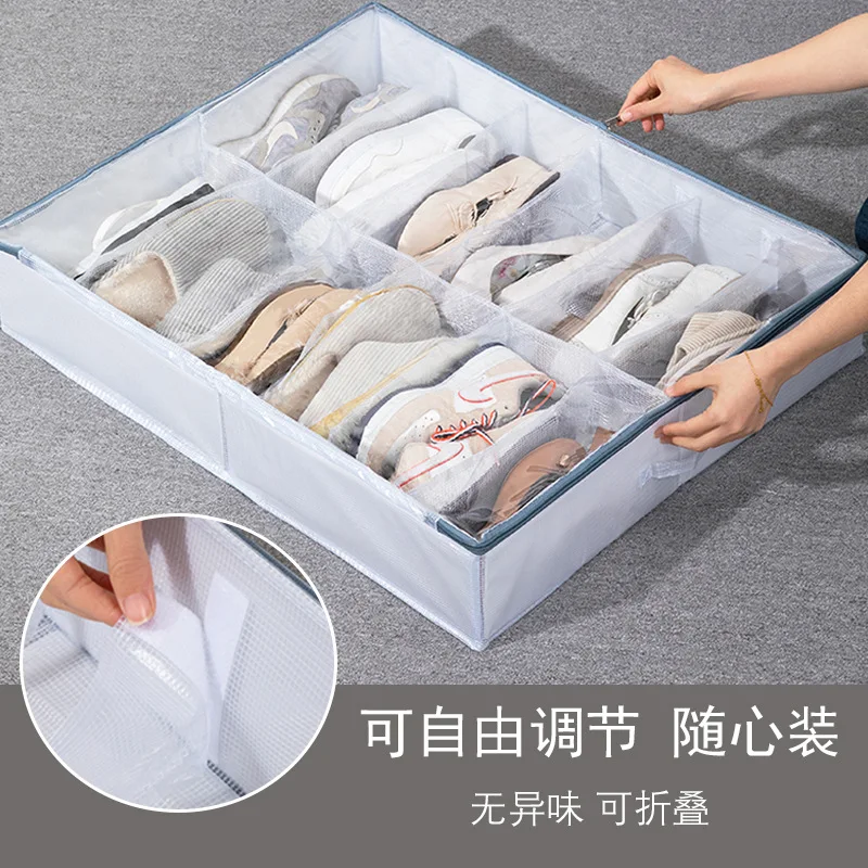 Transparent Shoe Box Storage Box Space Saving Shoe Cabinet Under The Bed Household Dust-proof Shoe Organizer Storage Boxes Dorm