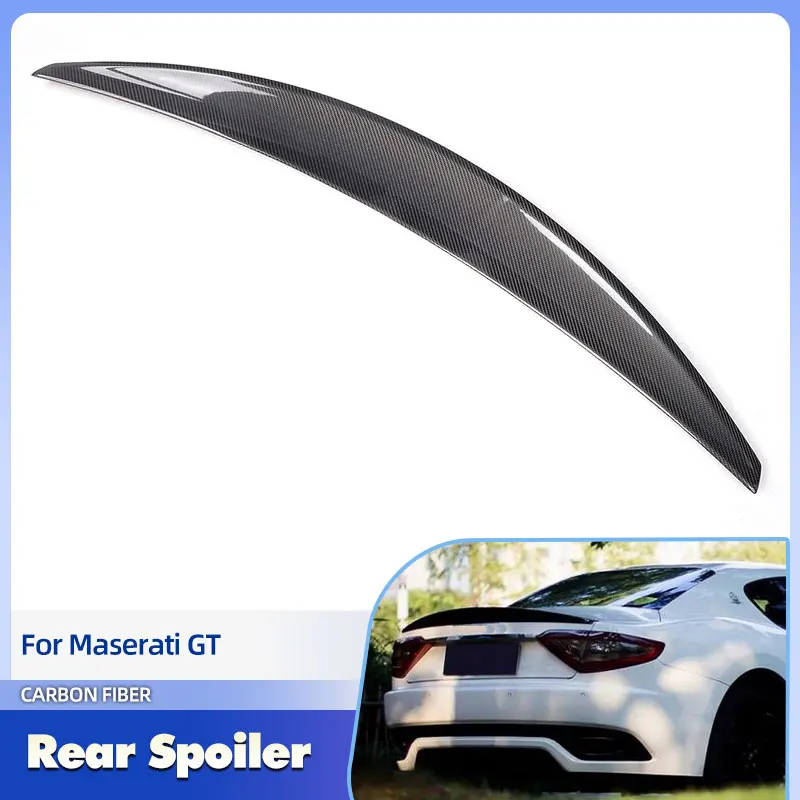 

Car Rear Trunk Spoiler Wings Full Carbon Fiber for Maserati GT Gran Turismo Coupe 2008-2011 Racing Rear Spoiler Boot Wing Lip