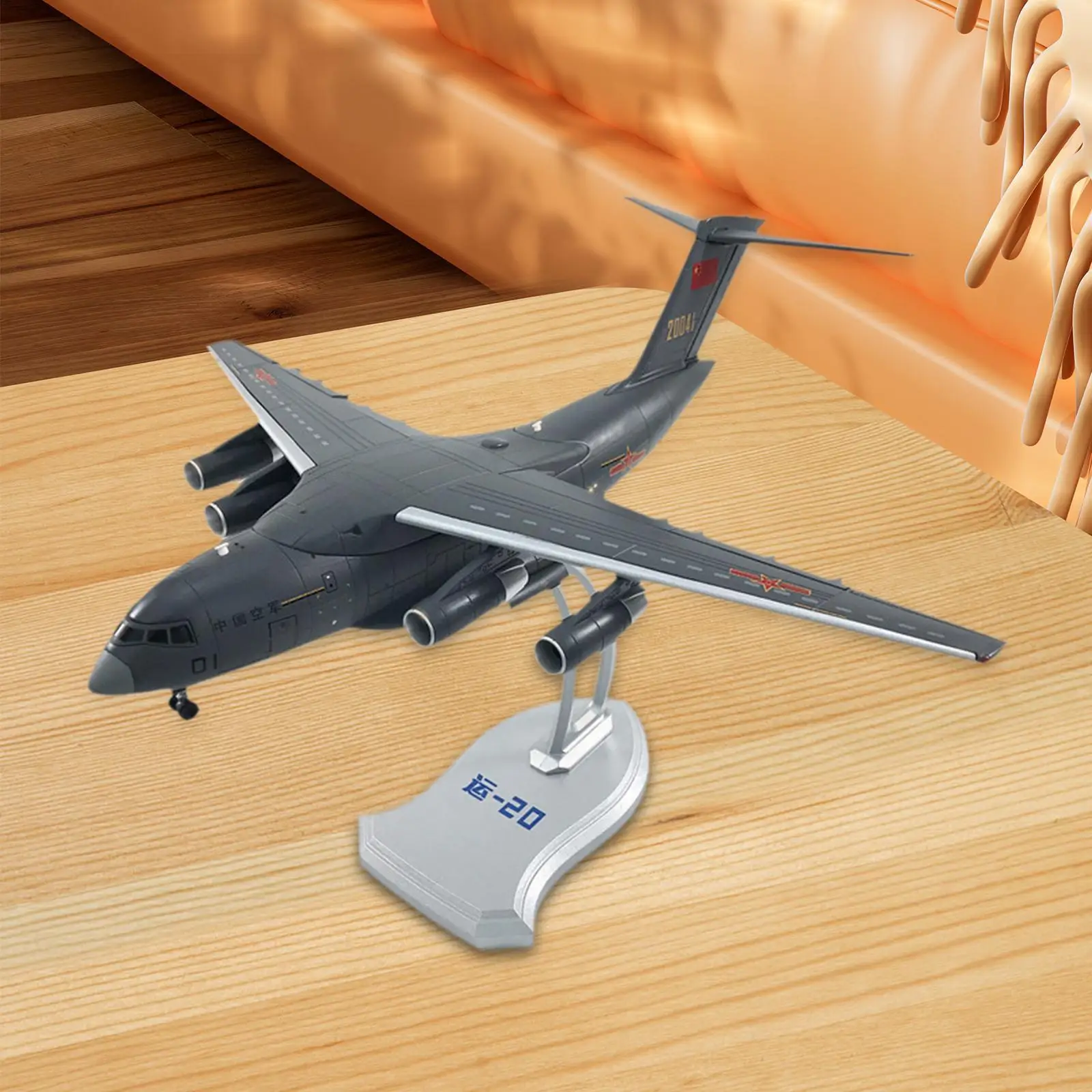 

1/144 Xian Y-20 Transport Aircraft Souvenir Chinese Plane for Bar Cafe Shelf