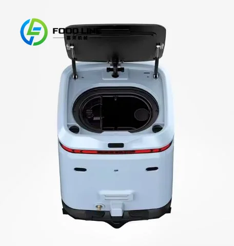 Commercial Floor Cleaning Robot with 4-in-1 Sweep Scrub Vacuum with Auto Recharge App-Controlled & Automatic Dirt Disposal