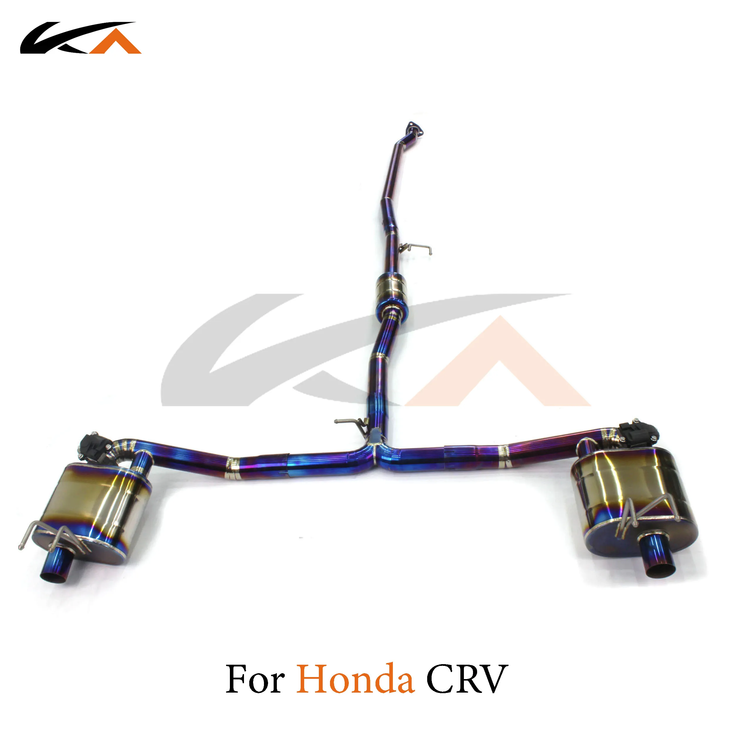 KA Tuning exhaust system parts titanium alloy catback for Honda CRV rear section performance muffler valve