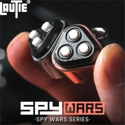 Lautique EDC Metal Push Bubble Fidget Toy, Besouro e Palha Bater, Série Spy Wars, Brinquedos Autismo