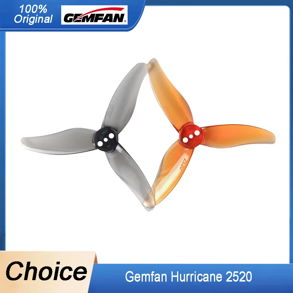 

8 пар 3-лопастных реквизитов Gemfan Hurricane 2520 для ПК — 2,5x2 дюйма, отверстие 1,5 мм, подходит для двигателя 1106/1404 для 2,5-дюймовых дронов для фристайла FPV