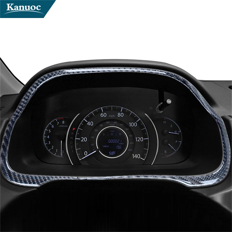 

For Honda CR-V CRV 2012 2013 2014 2015 2016 Carbon Fiber Speedometer Surround Stickers Car Interior Decorative Accessories