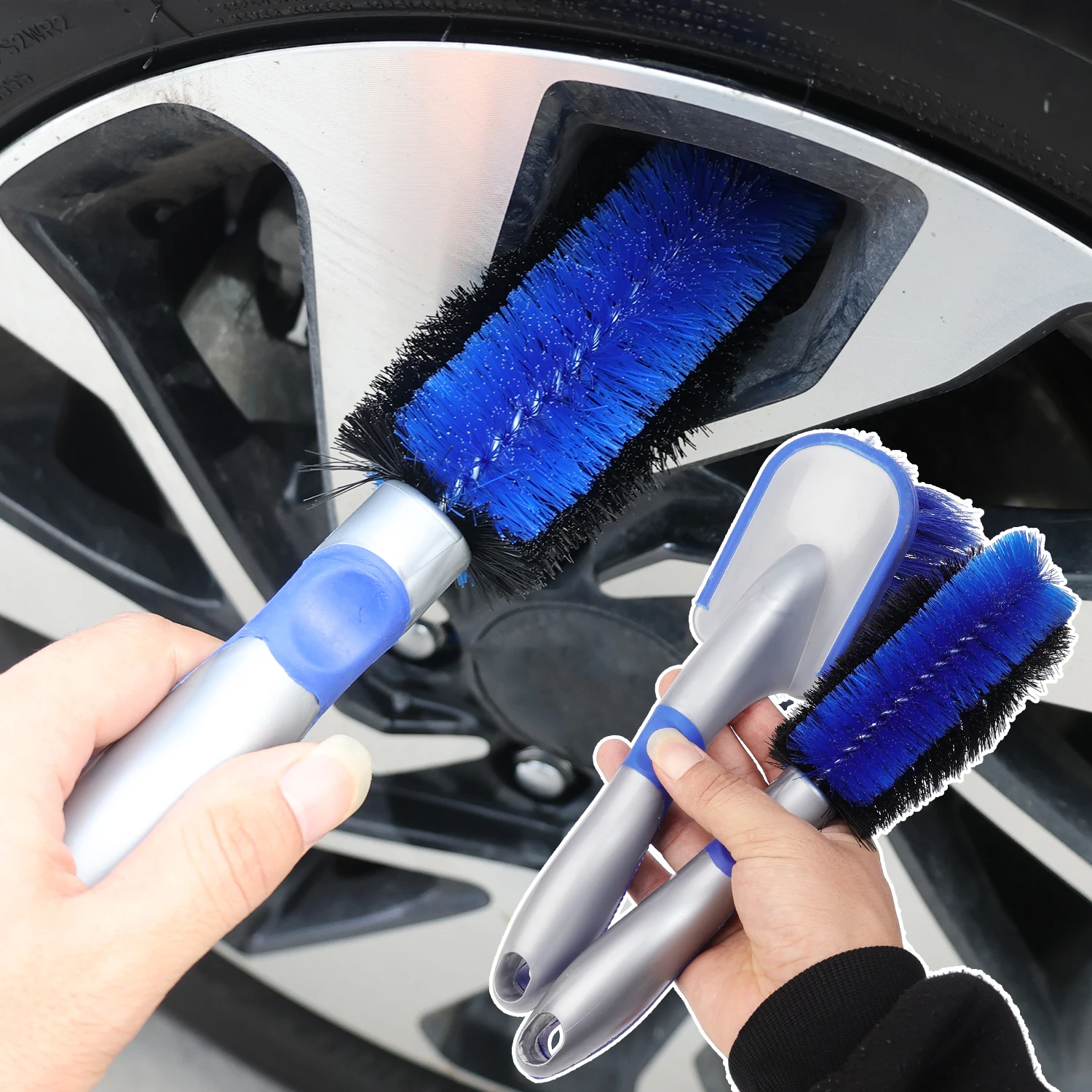 Car Cleaning and Brushing Tools Wheel Hub Brushes New MultiFunctional Cleaning Decontamination Brush Tire Wash Maintenance Tools