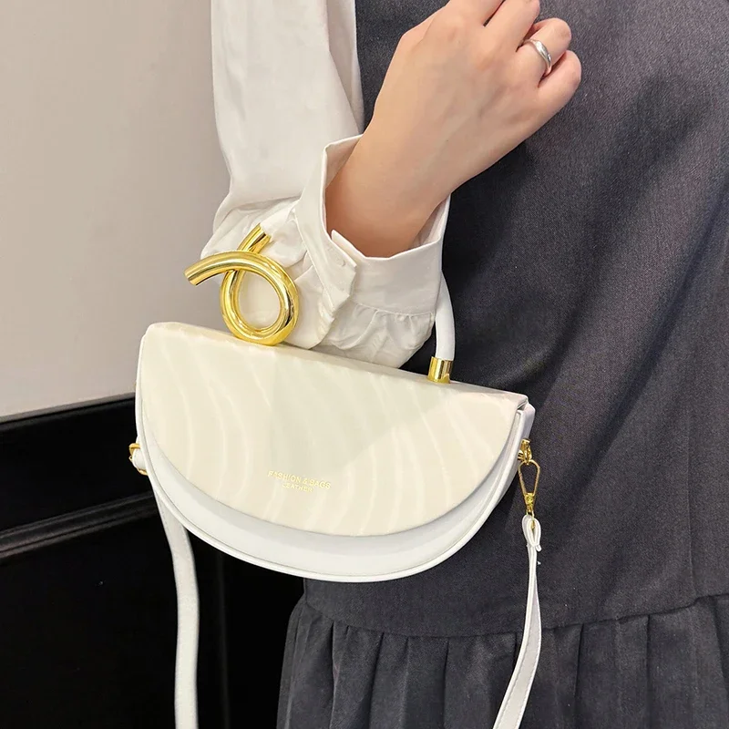 Luz de luxo high-end sela saco europeu americano retro design saco de um ombro nova moda crossbody saco versátil sacos casuais