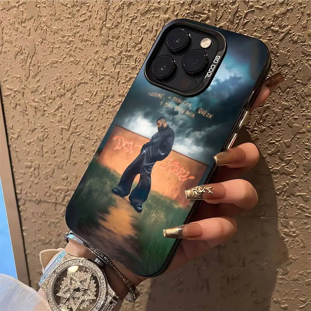 حافظة هاتف E-Eladio Carrion DON KBRN لهاتف iPhone 17,16,15,14,13,12,X,8,Pro,Max,Plus,E,SE4,Air,Mini IMD أسود غير لامع