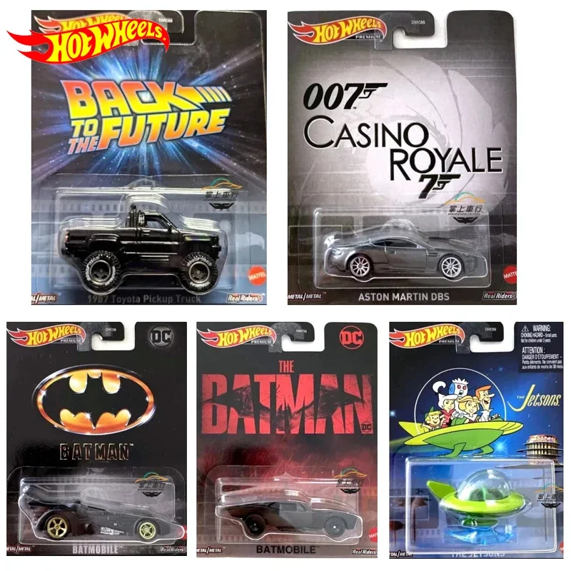 Original Hot Wheels Car Premium Retro Entertainment 1/64 vehicle Alloy Diecast Batman 1987 Toyota 007 Collector Toy for Boy Gift