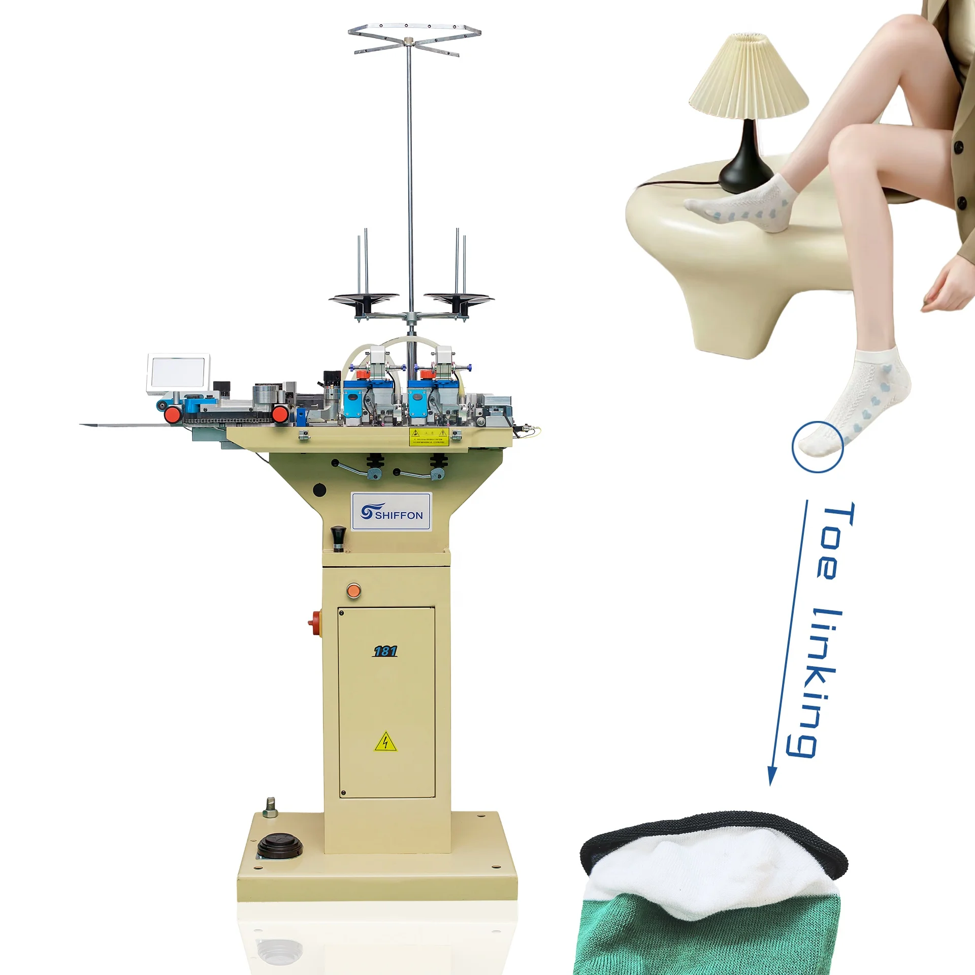 （2026）New 181 Toe Linking Sewing Machine Core Components Included Motor and Engine for Sock Knitting Machines