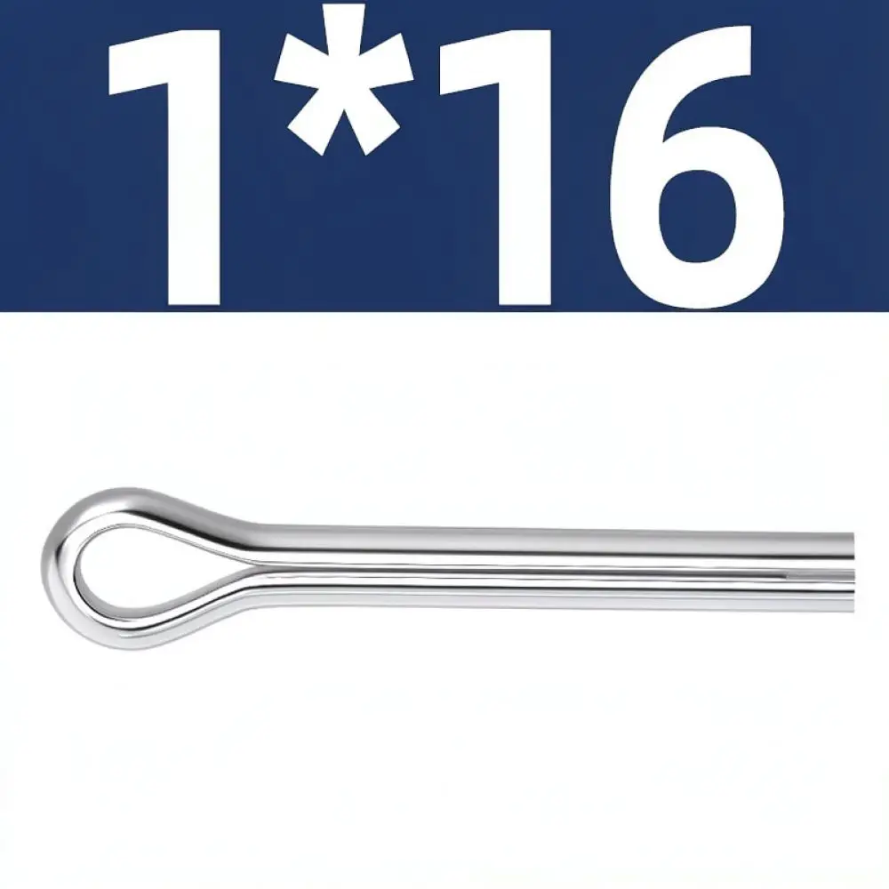 Industrial 304 Stainless Steel Cotter Pin Fasteners R Shape Hairpin Clips For Machinery Hardware Equipment Fixation Repair Kit