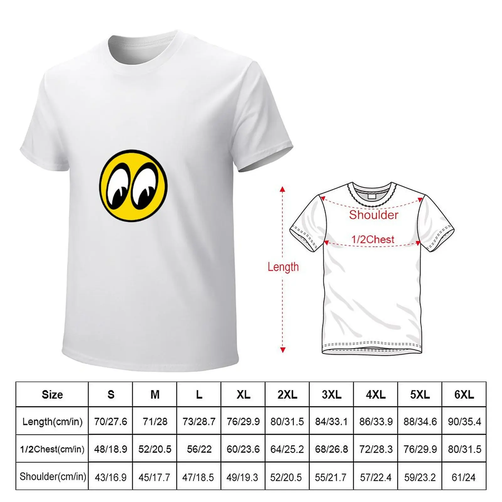 Mooneyes T-shirt funnys graphics sports fans Men's t-shirt