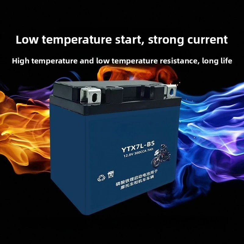 12V Motorcycle Battery for Scooters, Lithium Battery & Lithium Iron Phosphate Battery Compatible with Yamaha and Suzuki