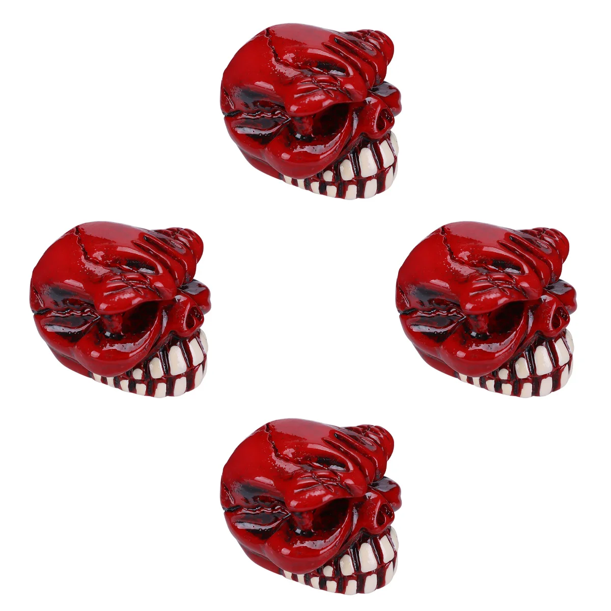

Ghost Valve Mouth Tires Wheels Stem Cap Bicycle Skull Head Motorcycle Bike Caps Cover