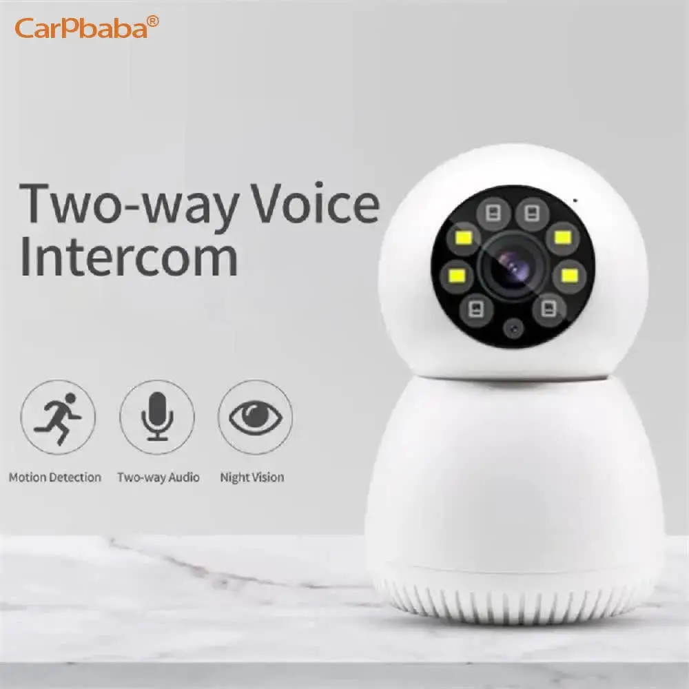Carpbaba WIFI Camera Smart Home Surveillance Camera Tracking Security Protection Camera WiFi Wireless Security-Protection