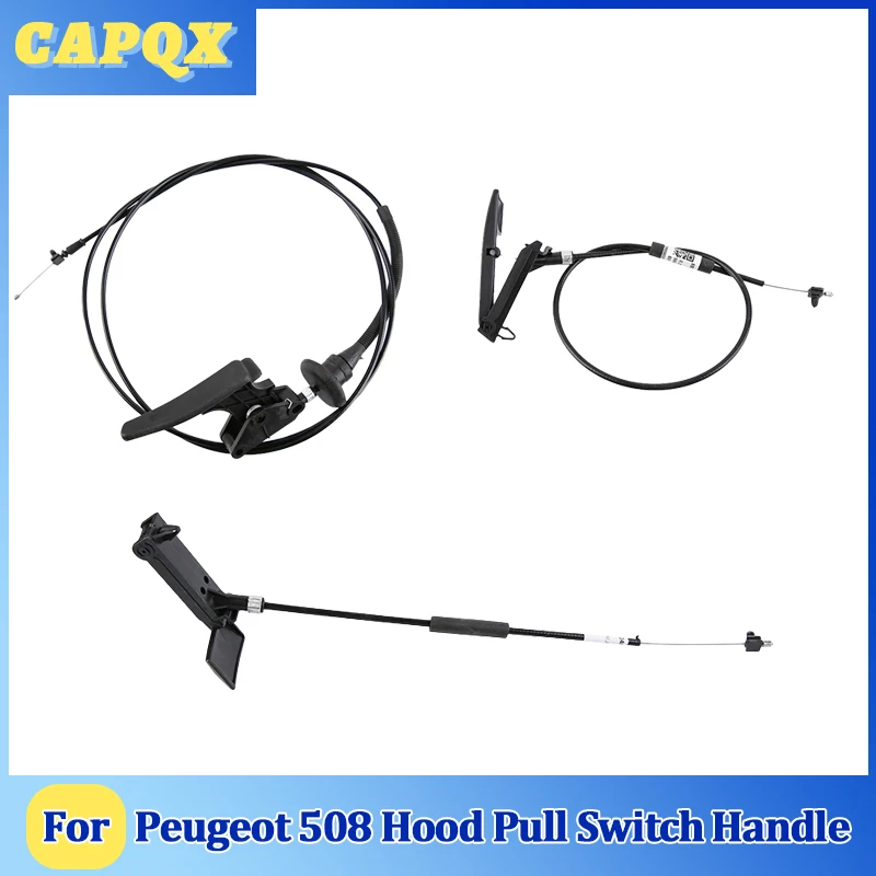 

For Peugeot 508 Hood Pull Switch Handle Release Cable Hood Panels Opener Latch