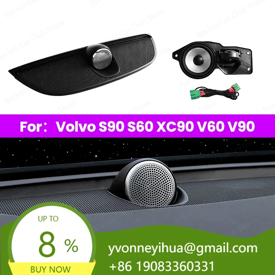 Central Control Instrument Panel Center Speaker For S90/S60/XC90/V60/V90 2017-2026 Plug Play Easy Install Made Mainland