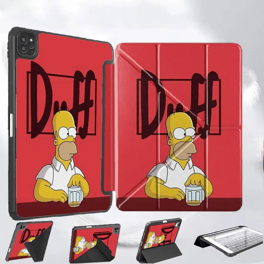 

Чехол-подставка для планшетов iPad Pro 2025, Mini 6, 7, Air 4, 5, M3, M2, M4, 11 дюймов, Pro 11-го, 10-го, 9-го, 8-го, 7-го поколений, 12.9 дюймов, S-Simpsons The