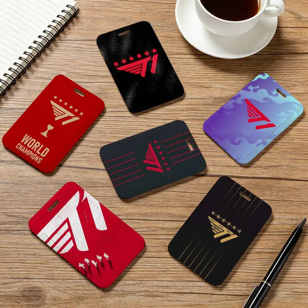 T1 logo Neck Strap Lanyard Card Holder ID Bus Card Cover Badge Holder Pass Hang Rope Lariat Gifts Keys Accessories