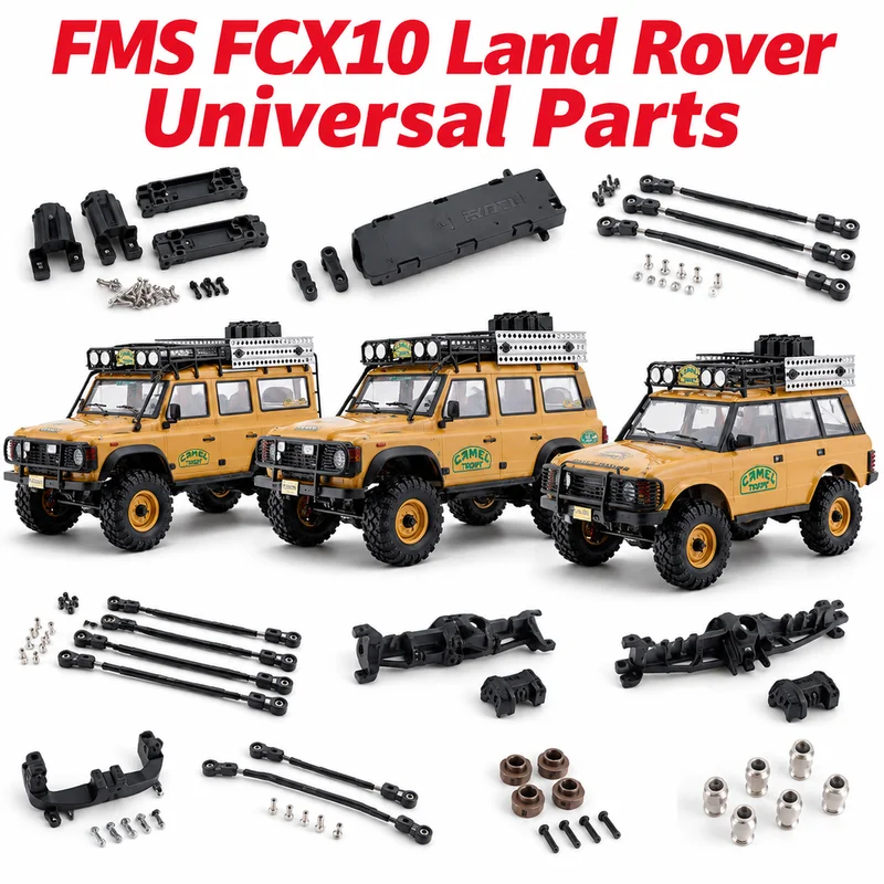 Fms Fcx10 Land Rover Discovery Range Rover Defender D110 Universal Accessories Shock Absorber Pullrod Drive Shaft Wave Box Gear