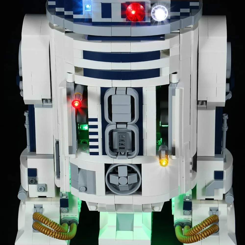 75308 R2-D2 Starsing Wars Movie Series Lighting Set Model non Include Building Block (solo luce a Led)