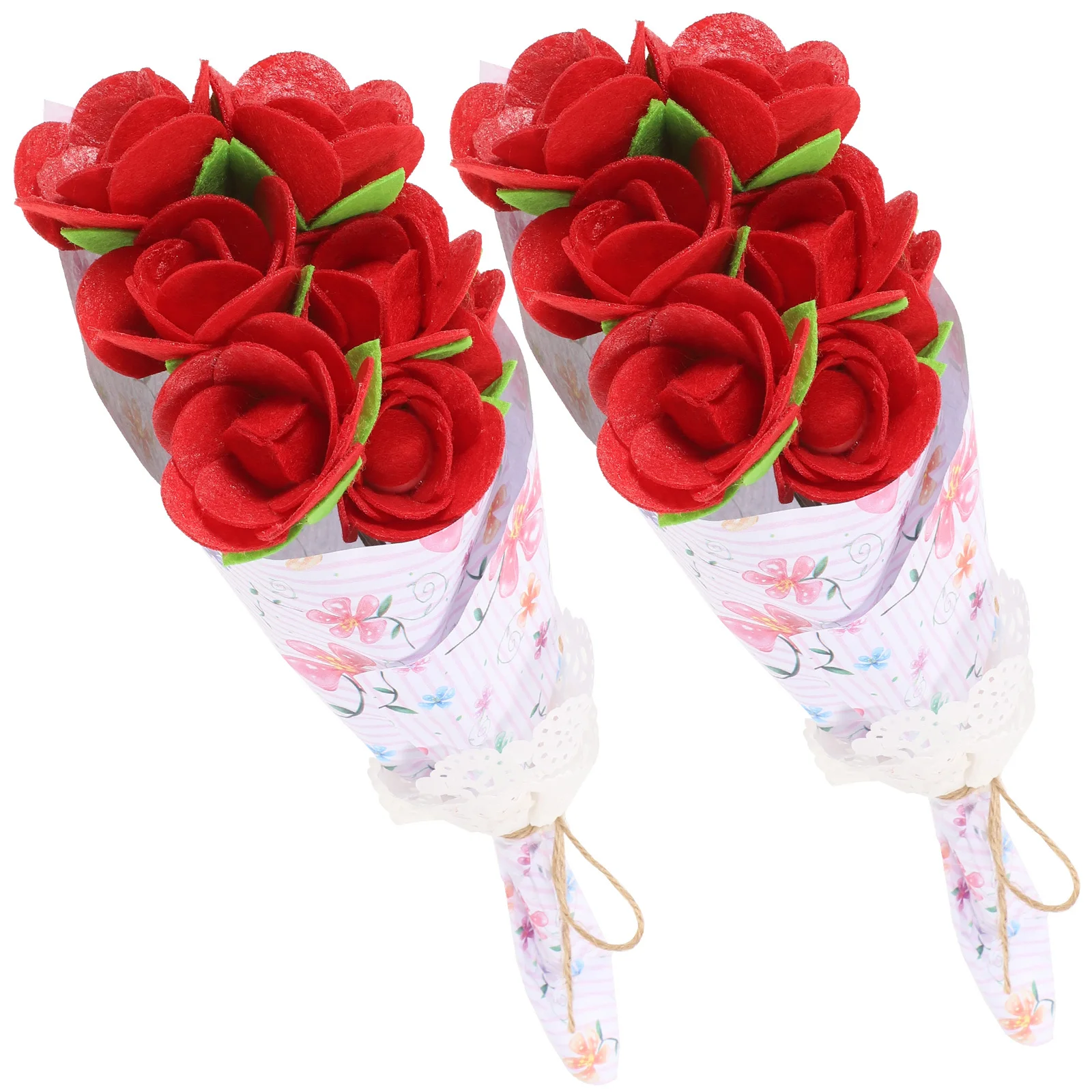 

2Sets Kids DIY Flower Bouquet Making Supplies Creative Manual Craft Enhance Imagination Hand Flexibility Educational Bouquet