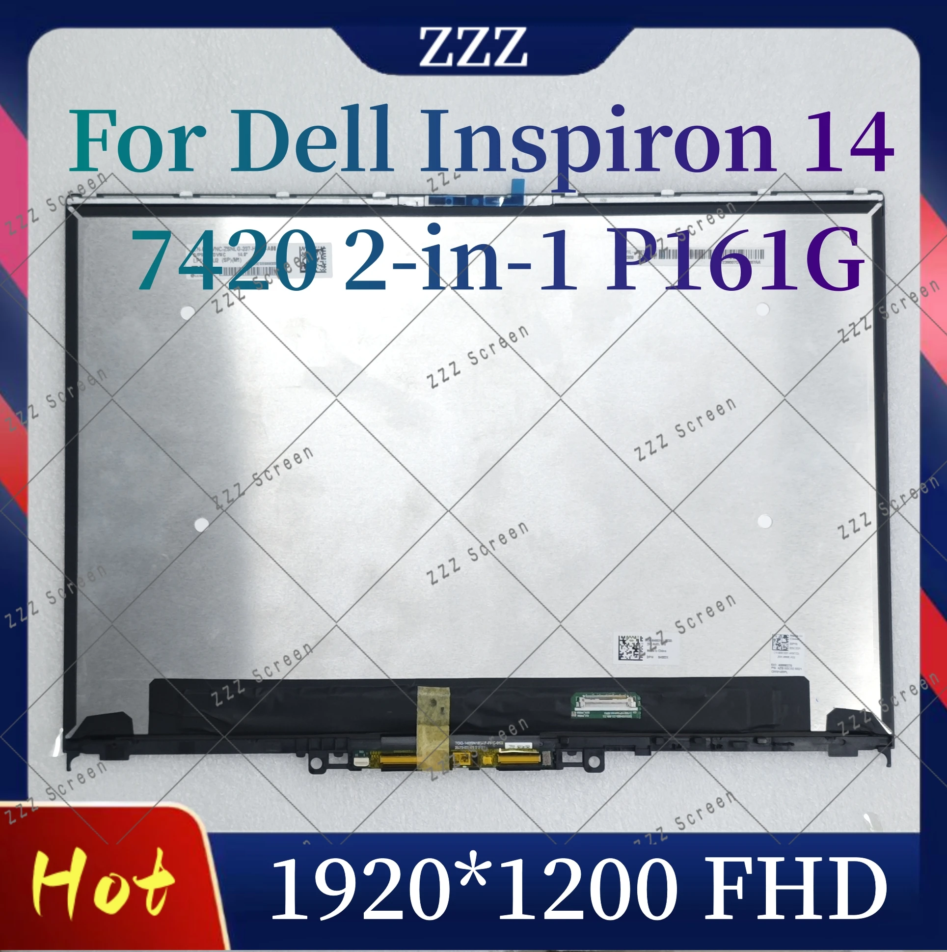 

Original For Dell Inspiron 14 7420 2-in-1 P161G 1920X1200 30pin FHD+ LCD Touch Screen Display Assembly