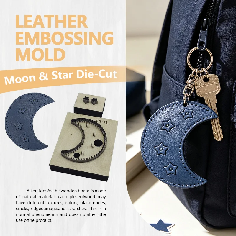 Leather Star Moon Die Cutting Simple Durable Easy Material Output Knife Mold for Leather Crafting