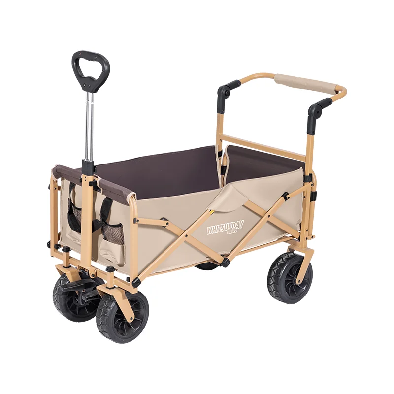 

Новая прочная уличная тележка и простая удобная тележка на колесиках для различных размеров со складными функциями Складная тележка-тележка для кемпинга