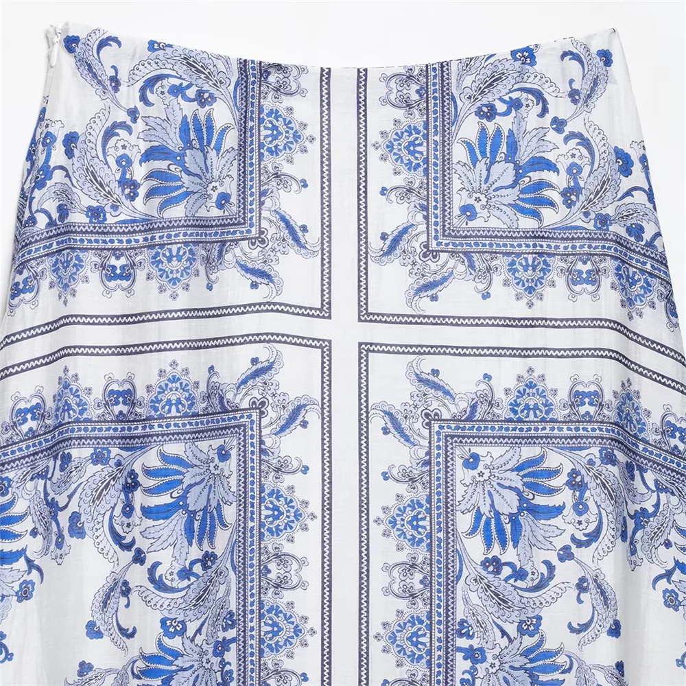 Desain kasual dan elegan wanita baru 2025 dengan rok setengah panjang berbulu bermotif gaya retro Eropa dan Amerika