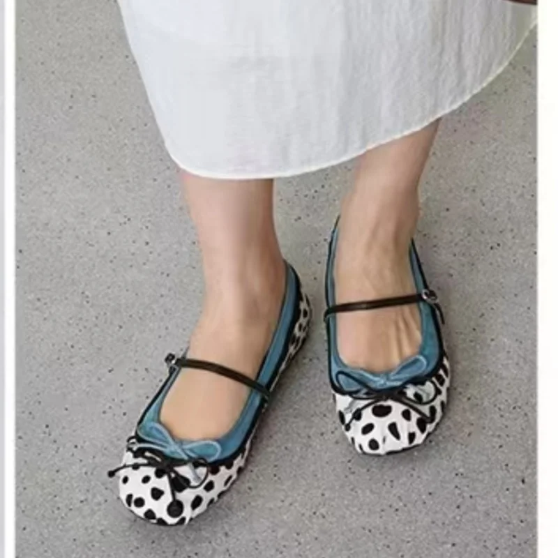 Modische/Sexy Trendige Le Fu Schuhe Frühling und Herbst Neue Runde Zehenpartie Flacher Boden Bequeme Lässige Einzelschuhe für Damen – Detail 4