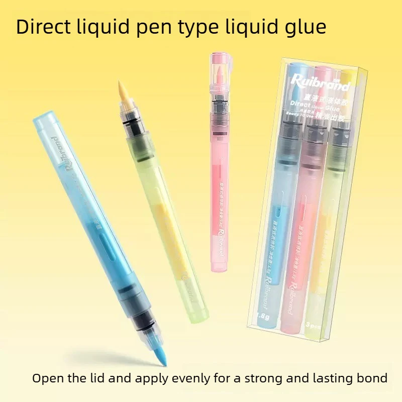 Liquid Glue Pen Washable Refillable High Viscosity Strong Adhesive Dot Glue Pen DIY School Office Supplies Stationery