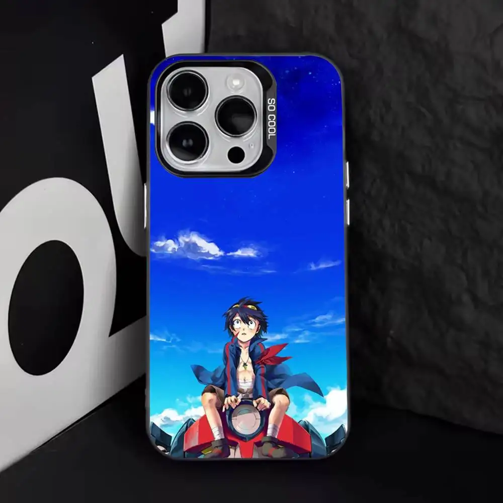 حافظة هاتف G-Gurren L-Lagann لهاتف iPhone 17,16,15,14,13,12,11,Pro,Max,Plus,E,Air, Mini Black Tpu