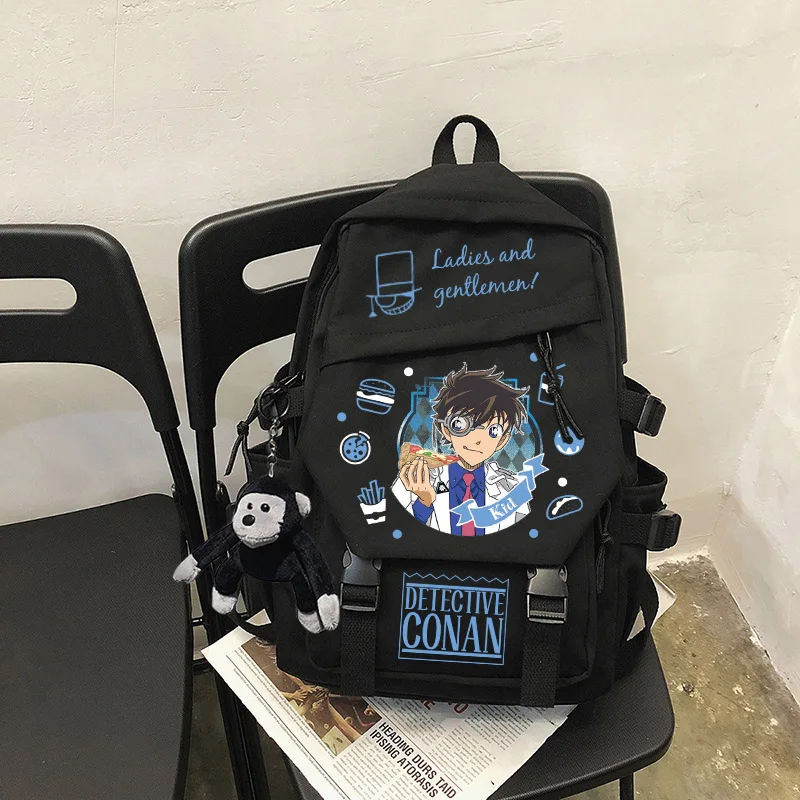 Conan-Sac à Dos d'École Mignon pour Étudiant, Cartable Kawaii pour Fille et Garçon, pour Ordinateur Portable, à la Mode, pour Livres