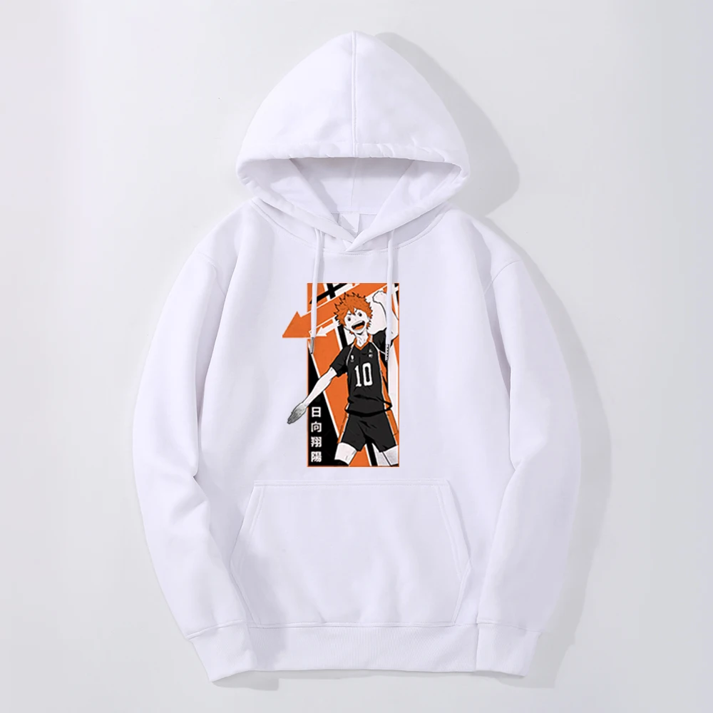 Haikyuu Shoyo Fly It Karasuno Anime 2024 Autumn Winter Mens Hip Hop Warm Sweatshirts Hoodies Printing Hoody Harajuku Top