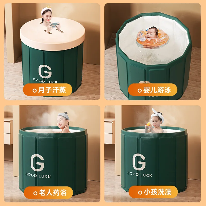 Portable Foldable Ice Bath Tub Fast Muscle Recovery, Home Outdoors Gyms, Quick Opening without Installation Ice/Hot Universal