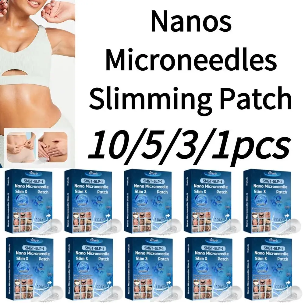 

10/5/3/1pcs SMGT-GLP-1 Nanos Microneedle Slimming Patch Natural Ingredients Body Care Patch Fat Burning Slimming Care Patch