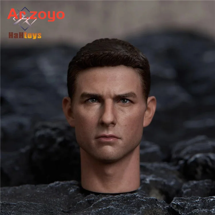 

HaHtoys H006 1/6 Tom Cruis Head Sculpt Carving Model Fit 12'' Male Soldier Action Figure Body Dolls