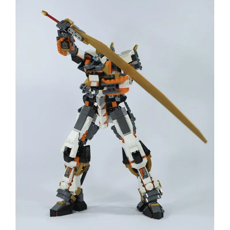 780-piece set MOC-219959 Mecha Robot Building Blocks, Linked Movable Action Model, Building Block Desktop Decoration, DIY Toy Gi