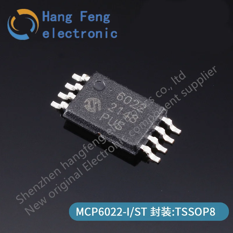 10PCS MCP6022-I/ST mark 6022 Op Amp TSSOP8 is new and original