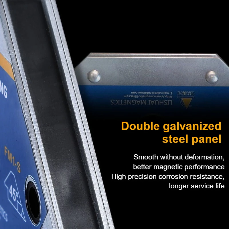 Upgraded One-button Degaussing Switchable Arrow Welding Magnet/ On off Switch Magnetic Holder/ Welder Tool for Clamping