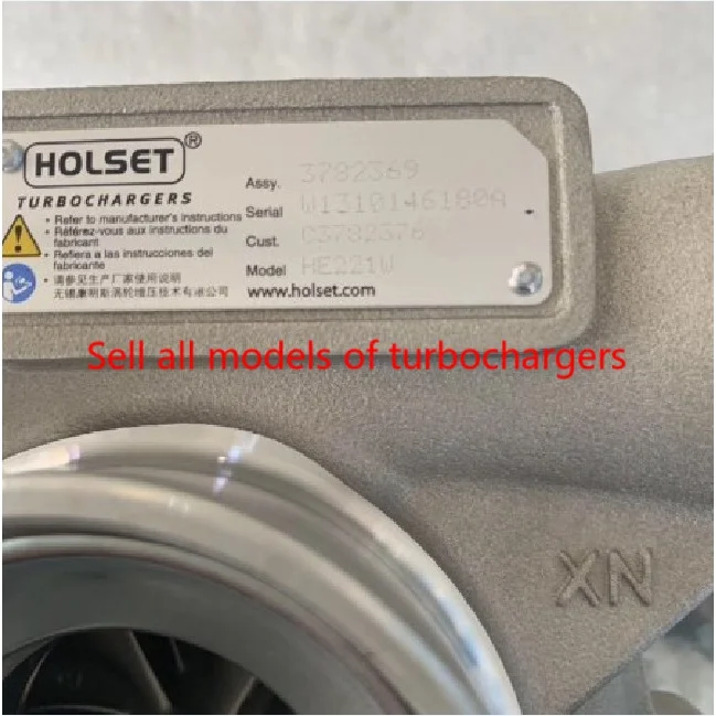 USED GENUINE HOLSET Turbo Turbocharger for HE221W 3782369 3782373 3782376 Dongfeng CUMMINS (DCEC) ISDe140 4.5L 103KW