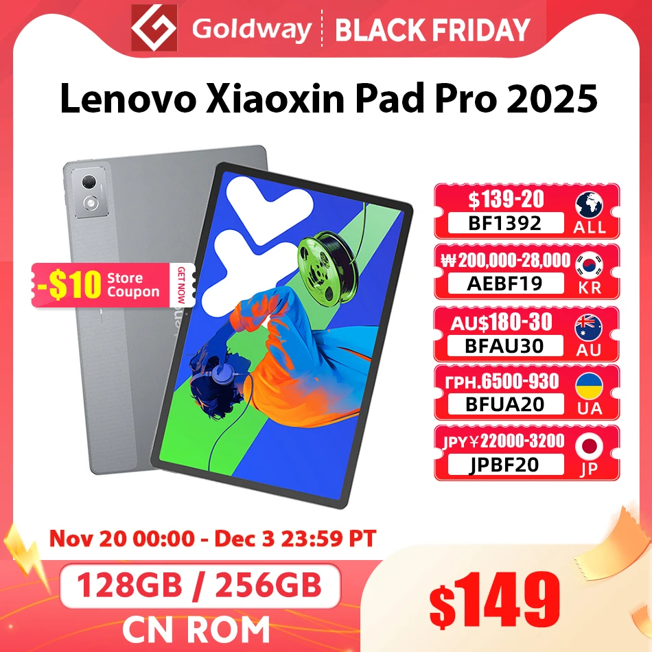 Original Lenovo Xiaoxin Pad Pro 2025 12.7'' 128GB 256GB MediaTek Dimensity 8300 144Hz 2.9K Screen 10200mAh Android 14 Tablet PC