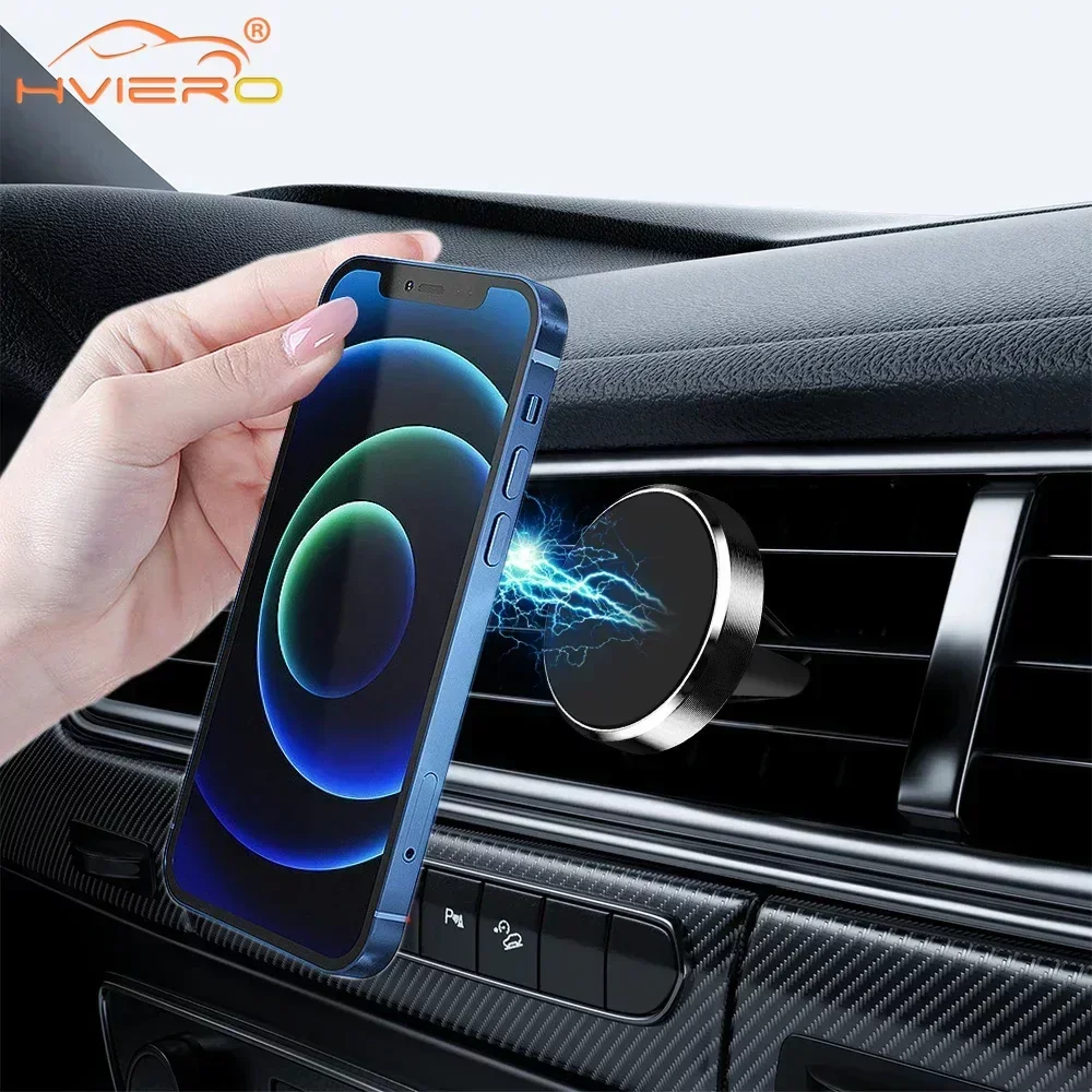 Air Vent Magnetic Car Phone Holder Magnet Smartphone Mobile Stand Cell GPS Support for IPhone 13 12 XR Xiaomi Mi Huawei Samsung