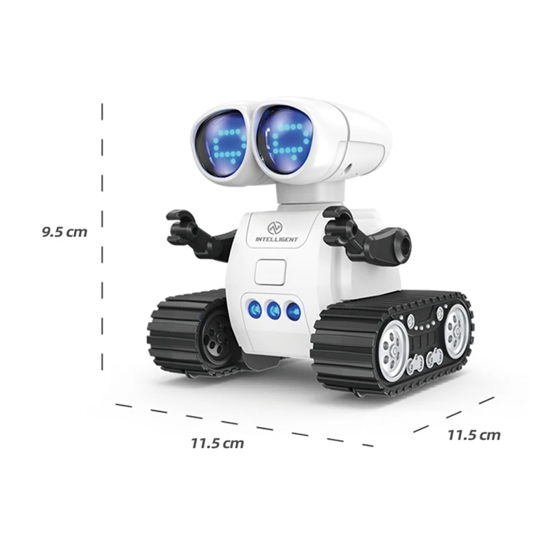 워키토키 기능이 있는 RC 로봇 장난감, 제스처 감지, 프로그래밍 모션, 댄스 및 빛나는 LED 눈, 어린이용 선물