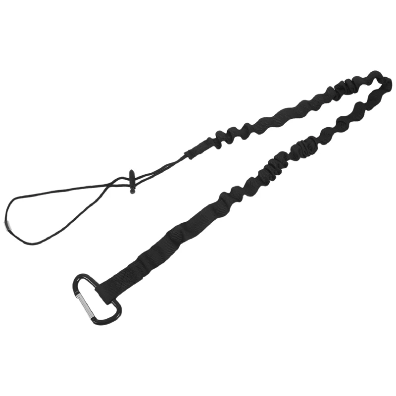 Tool Lanyard, Outdoor Tool Rope, High-Altitude Fall Prevention Safety Rope, Retractable Elastic Tool Rope 3 Pieces,Black