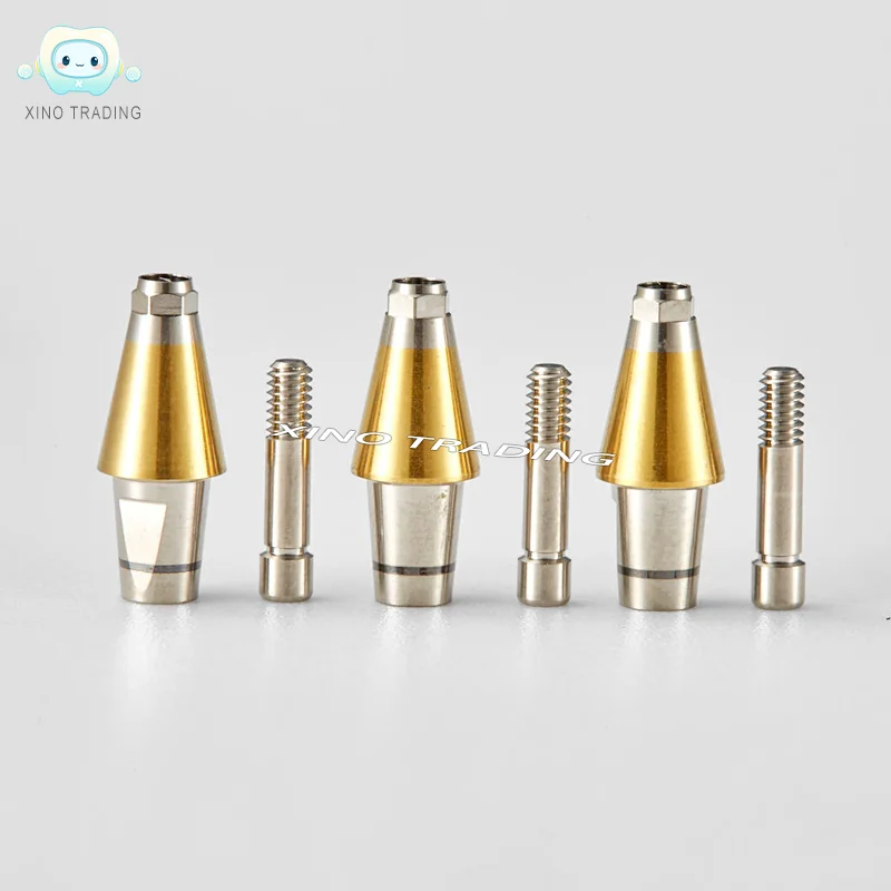 고정밀 티타늄 어버트먼트 스트레이트 타입 치과 임플란트 시멘트/트랜스퍼용 덴티움 메탈 및 금속 제품