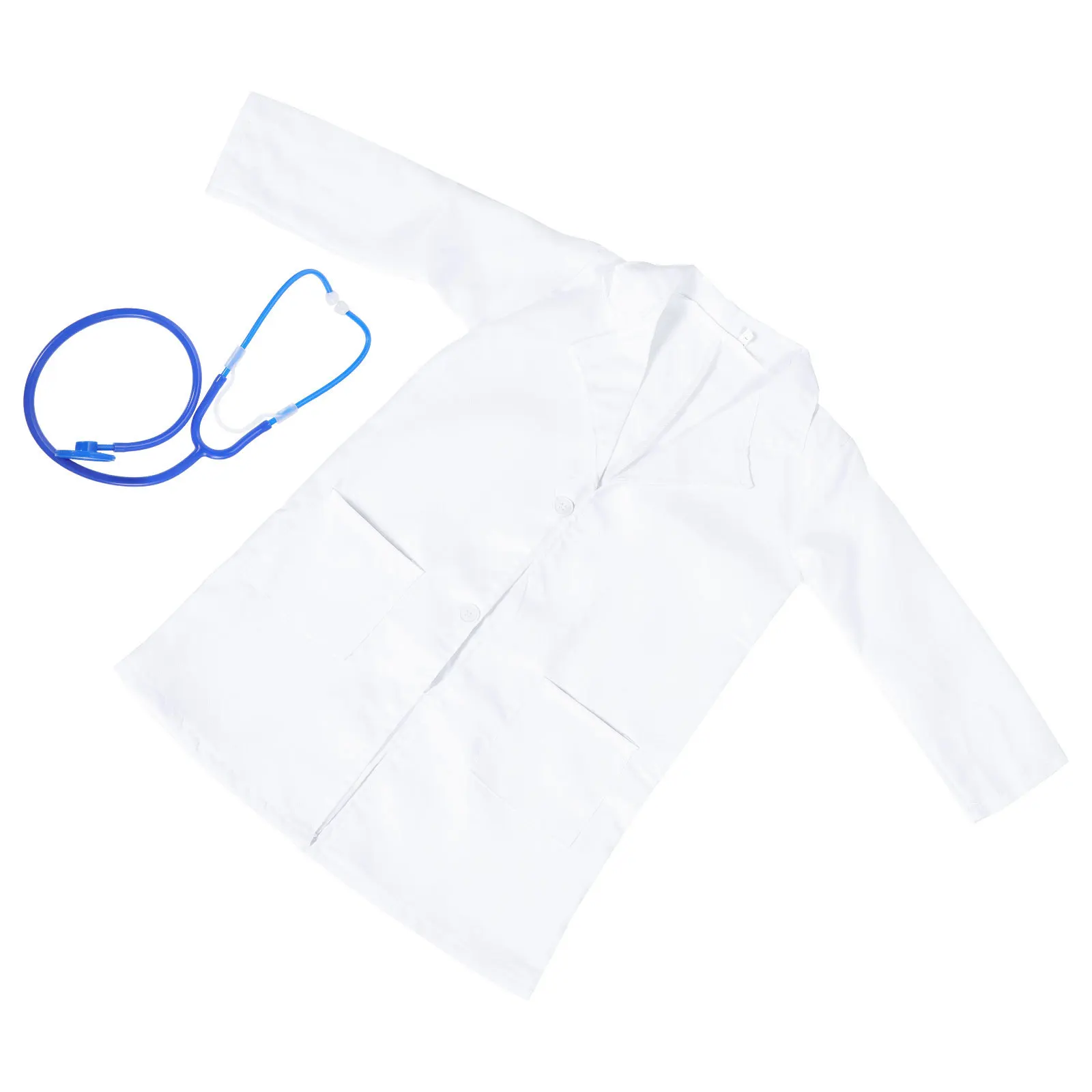 子供用ドクターコスチューム 洗える白衣ごっこ遊びコスプレアクセサリー子供用品ステージパフォーマンスドクターコスチューム