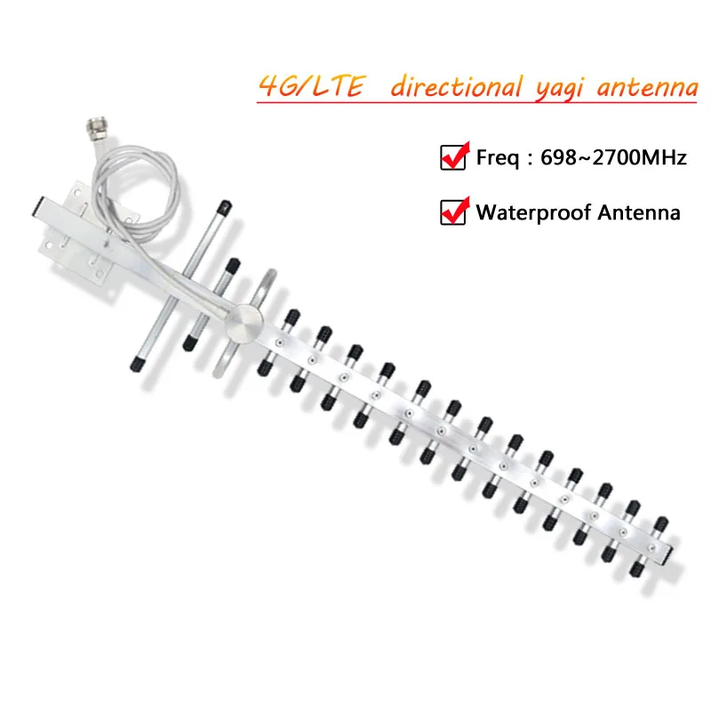 Antenne Yagi extérieure étanche sans fil, antenne pour amplificateur de signal I, amplificateur SMA N, 4G, persévérance directionnelle, 28DBI, 3G,