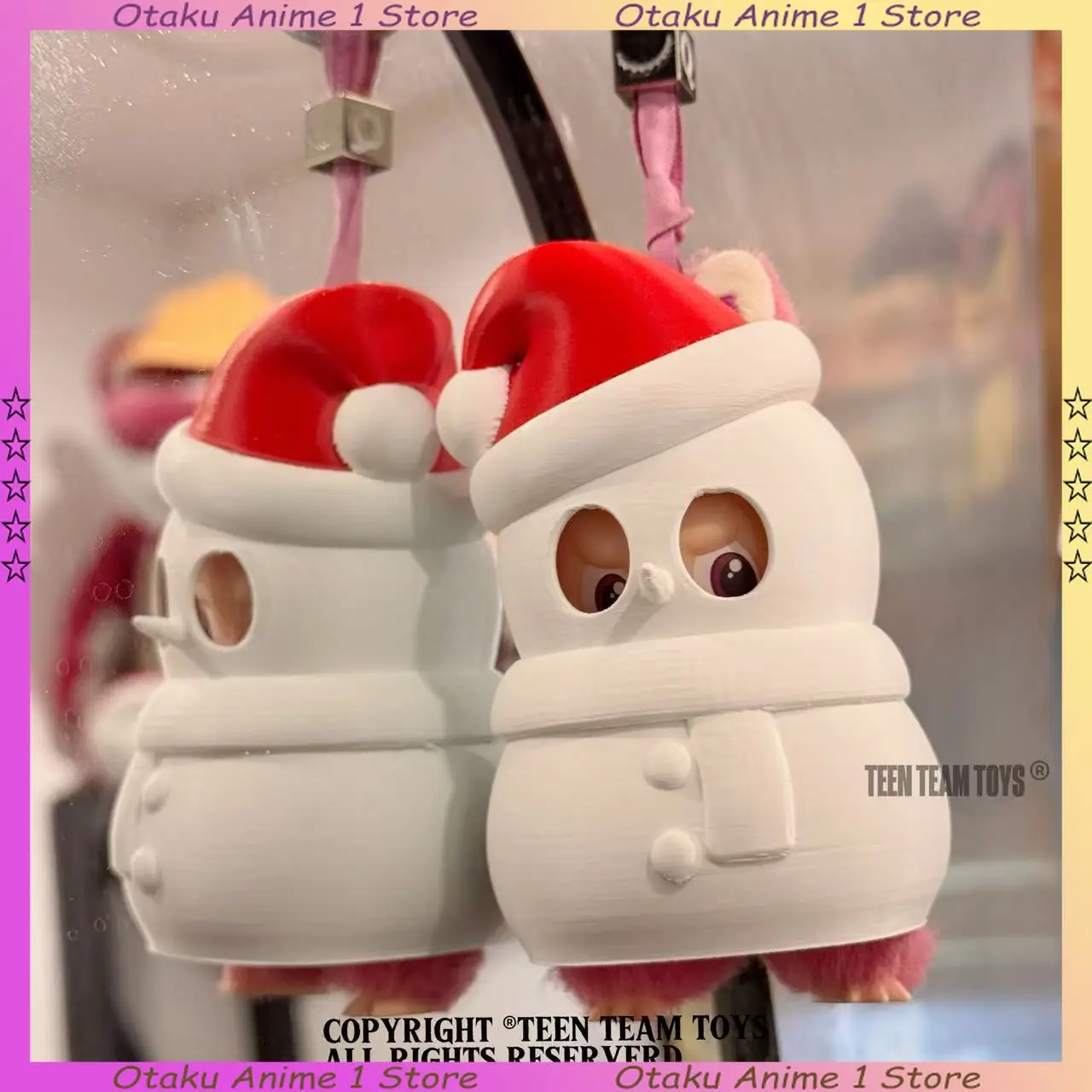 Ubranka dla Labubu 4.0, uroczy zestaw świąteczny z nadrukiem 3D, mini pluszowa lalka, odzież, modne akcesoria dla lalek, prezent